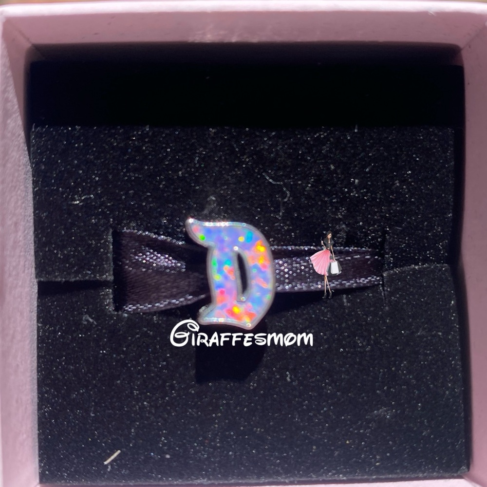 Disneyland 70th D Pandora Charm NEW